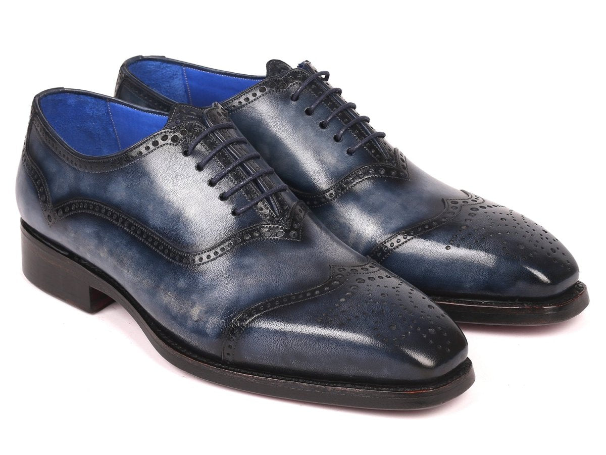 Paul Parkman Men's Goodyear Welted Oxford Shoes Navy (Id094 - Nvy) by Paul Parkman – Don't Panic Shoes