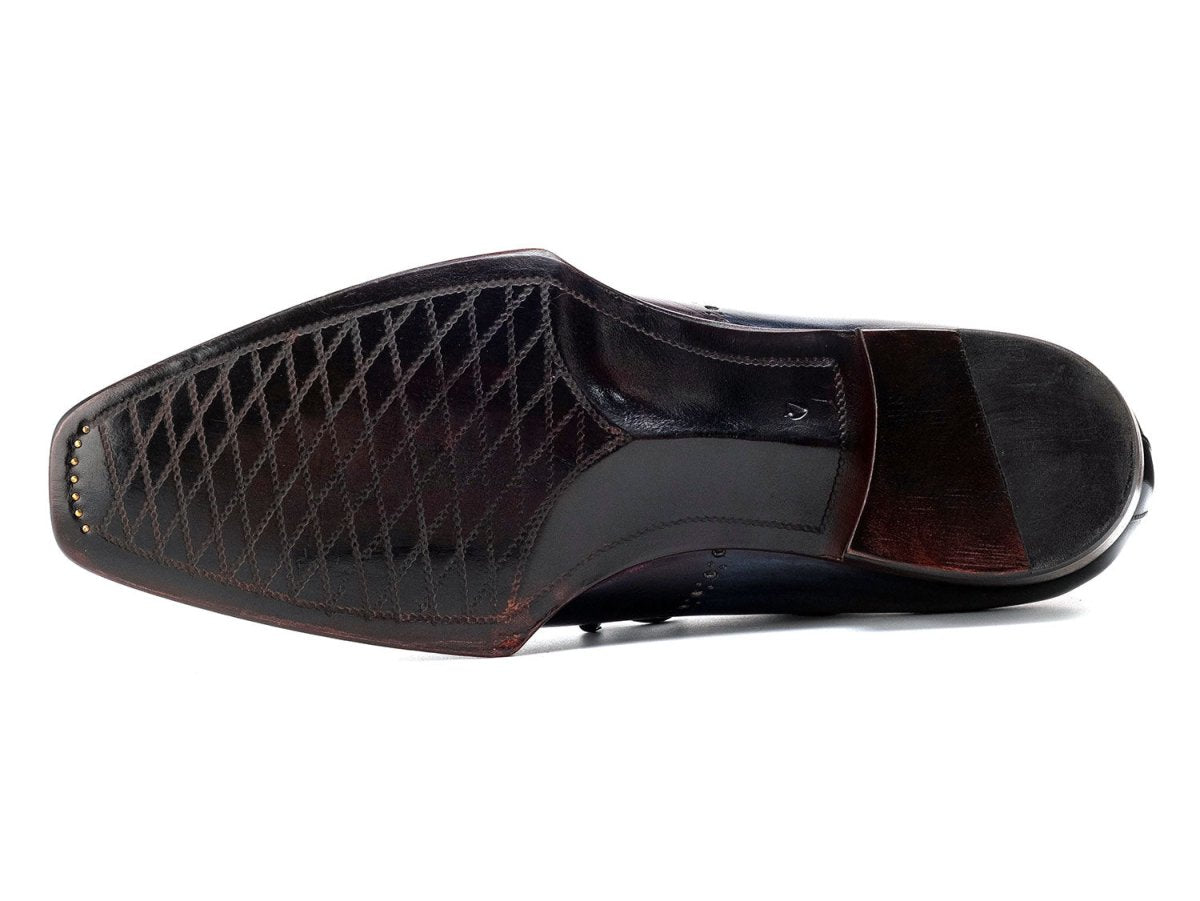 Paul Parkman Men's Goodyear Welted WIngtip Oxfords in Bordeaux And Blue Shoes by Paul Parkman – Don't Panic Shoes