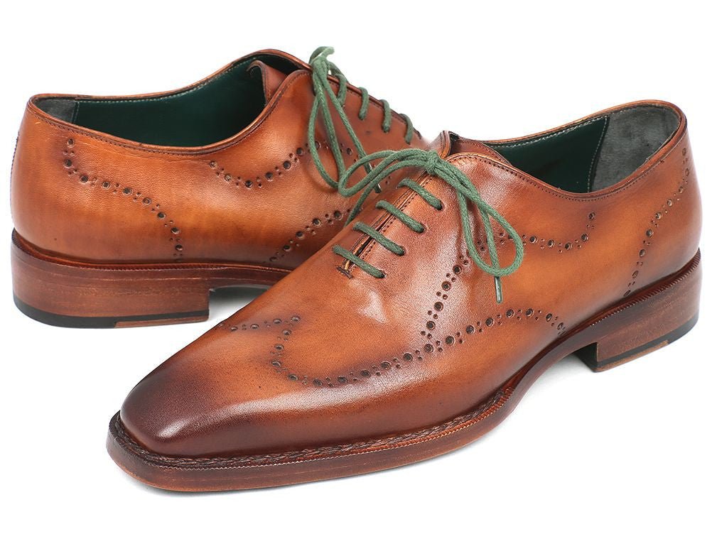 Paul Parkman Men's Goodyear Welted WIngtip Oxfords in Camel Brown Shoes by Paul Parkman – Don't Panic Shoes