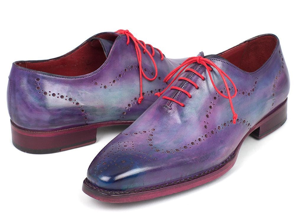 Paul Parkman Men's Goodyear Welted WIngtip Oxfords in Purple Shoes by Paul Parkman – Don't Panic Shoes