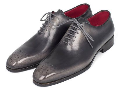 Paul Parkman Men's Gray And Black Wholecut Oxfords (IdKr254gry) by Paul Parkman – Don't Panic Shoes