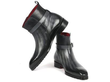 Paul Parkman Men's Gray Patina Jodhpur Boots (955gry57) by Paul Parkman – Don't Panic Shoes