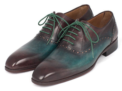 Paul Parkman Men's Green And Bordeaux Plain Toe Oxfords (IdGh88bb) by Paul Parkman – Don't Panic Shoes