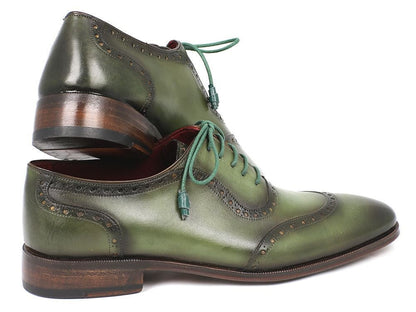 Paul Parkman Men's Green Calfskin Oxfords (IdK78 - Grn) by Paul Parkman – Don't Panic Shoes