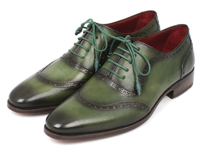 Paul Parkman Men's Green Calfskin Oxfords (IdK78 - Grn) by Paul Parkman – Don't Panic Shoes