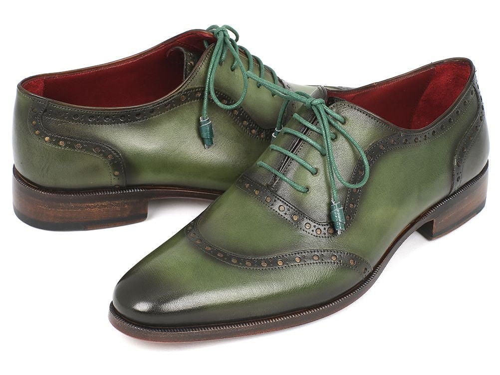 Paul Parkman Men's Green Calfskin Oxfords (IdK78 - Grn) by Paul Parkman – Don't Panic Shoes
