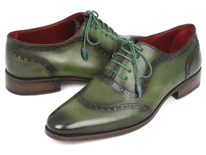 Paul Parkman Men's Green Calfskin Oxfords (IdK78 - Grn) by Paul Parkman – Don't Panic Shoes