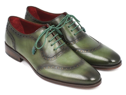 Paul Parkman Men's Green Calfskin Oxfords (IdK78 - Grn) by Paul Parkman – Don't Panic Shoes