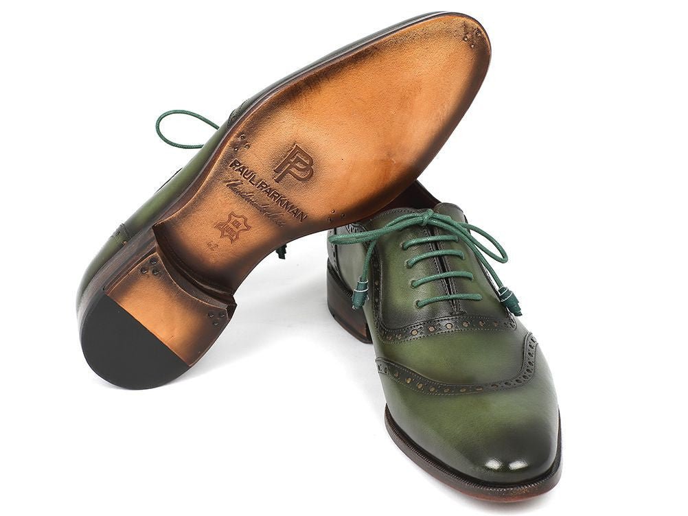 Paul Parkman Men's Green Calfskin Oxfords (IdK78 - Grn) by Paul Parkman – Don't Panic Shoes