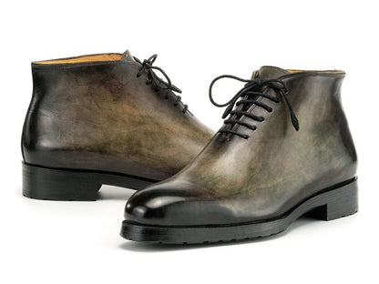 Paul Parkman Men's Green Patina Ankle Boots (Id791grn57) Shoes by Paul Parkman – Don't Panic Shoes