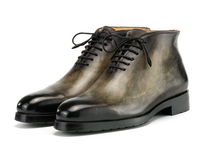 Paul Parkman Men's Green Patina Ankle Boots (Id791grn57) Shoes by Paul Parkman – Don't Panic Shoes