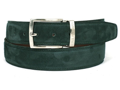 Paul Parkman Men's Green Suede Belt (IdB06 - Green) by Paul Parkman – Don't Panic Shoes