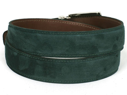 Paul Parkman Men's Green Suede Belt (IdB06 - Green) by Paul Parkman – Don't Panic Shoes