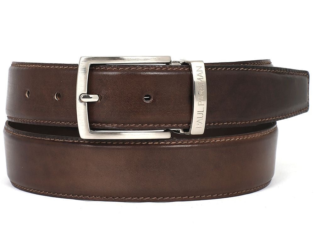 Paul Parkman Men's Hand - PaInted Leather Belt in Brown Belts by Paul Parkman – Don't Panic Shoes