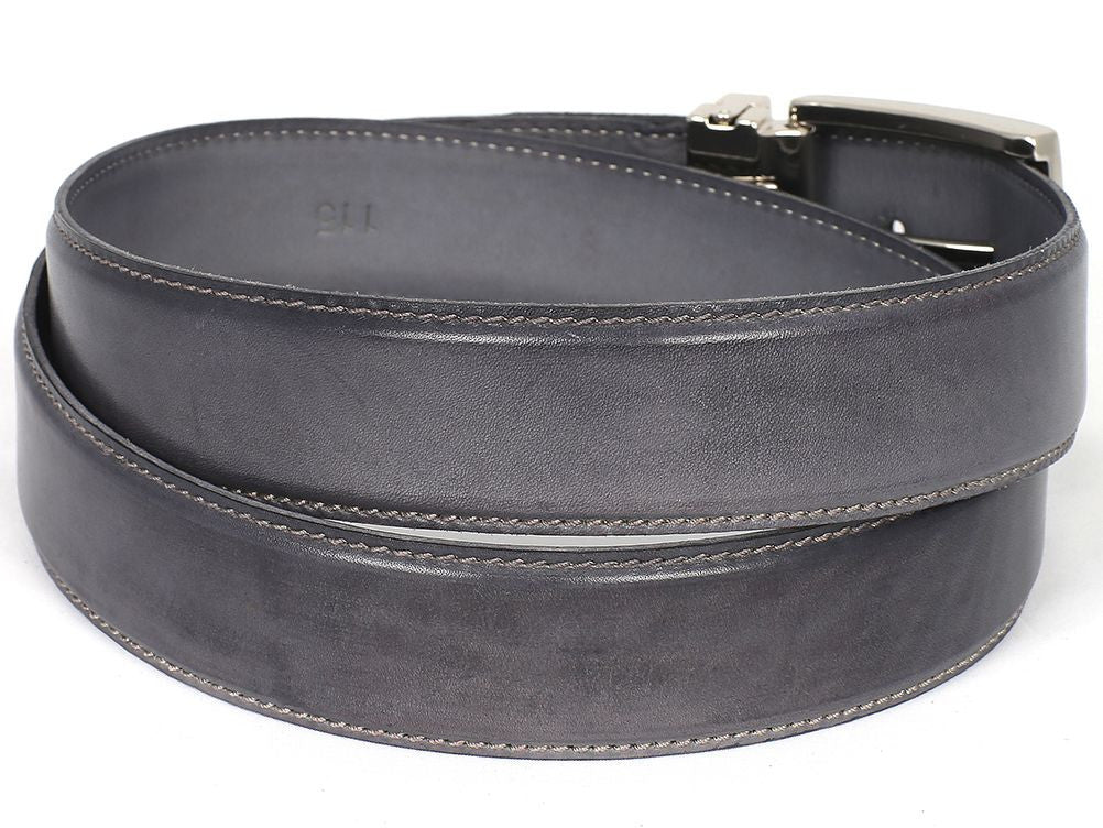 Paul Parkman Men's Hand - PaInted Leather Belt in Gray Belts by Paul Parkman – Don't Panic Shoes