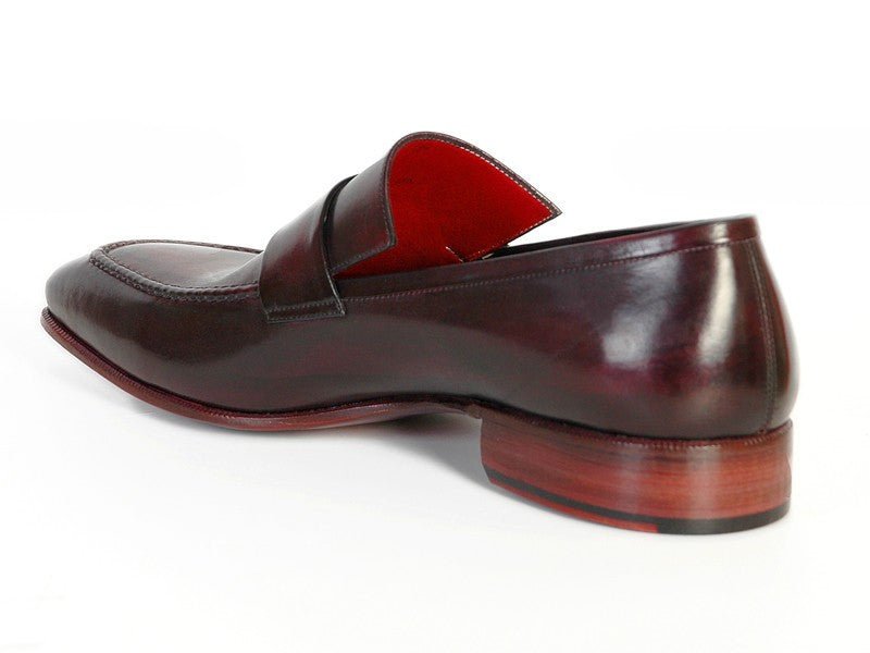 Paul Parkman Men's HAnd - PaInted Leather Loafers in Purple and Black Shoes by Paul Parkman – Don't Panic Shoes