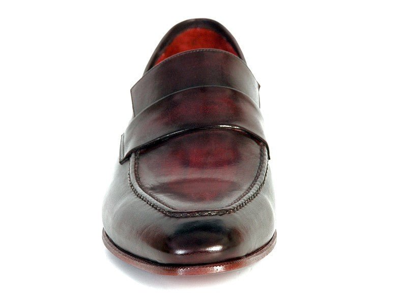Paul Parkman Men's HAnd - PaInted Leather Loafers in Purple and Black Shoes by Paul Parkman – Don't Panic Shoes