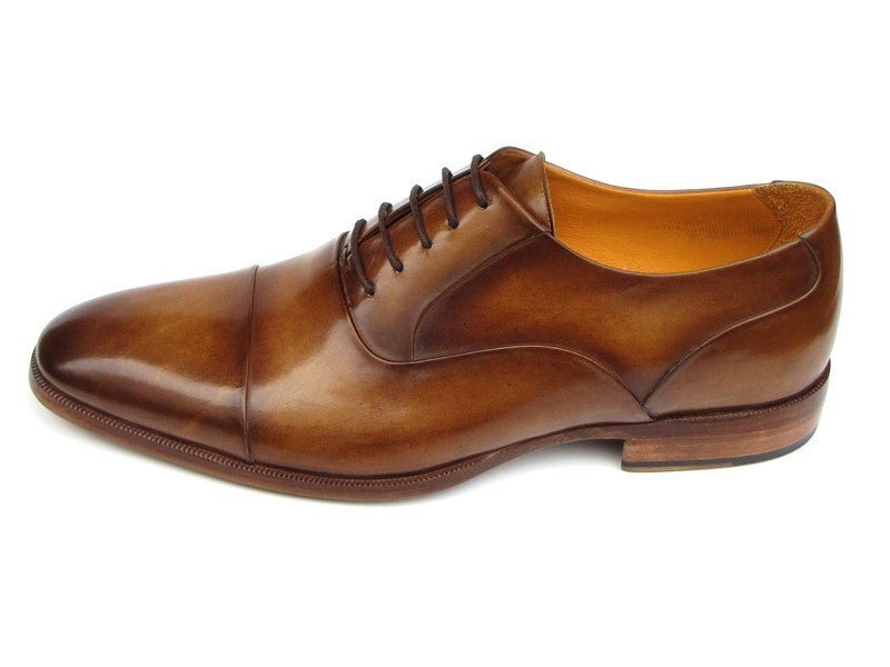 Paul Parkman Men's Hand - PaInted Leather Oxfords in Brown Shoes by Paul Parkman – Don't Panic Shoes