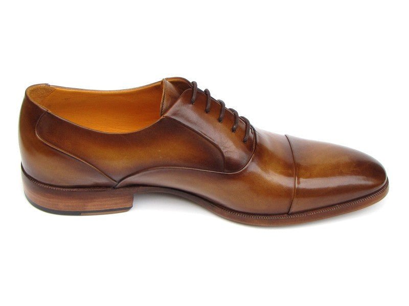 Paul Parkman Men's Hand - PaInted Leather Oxfords in Brown Shoes by Paul Parkman – Don't Panic Shoes