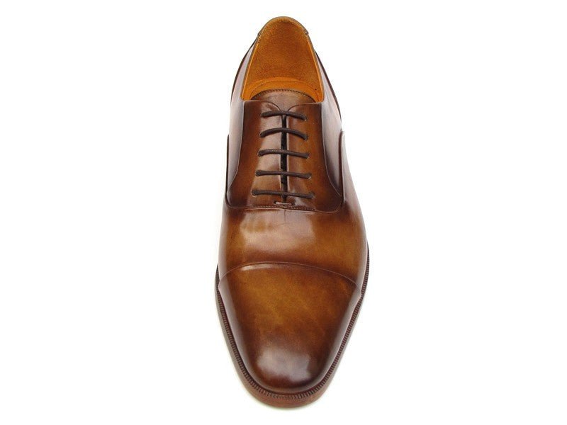 Paul Parkman Men's Hand - PaInted Leather Oxfords in Brown Shoes by Paul Parkman – Don't Panic Shoes