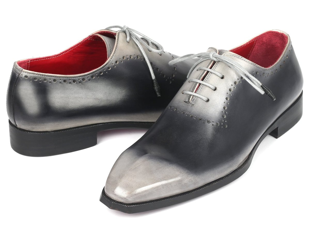 Paul Parkman Men's Hand - PaInted Oxfords in Gray Shoes by Paul Parkman – Don't Panic Shoes