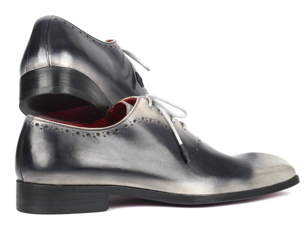 Paul Parkman Men's Hand - PaInted Oxfords in Gray Shoes by Paul Parkman – Don't Panic Shoes