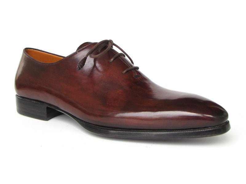 Paul Parkman Men's HAnd - PaInted Plain Toe Oxfords in Brown and Bordeaux Shoes by Paul Parkman – Don't Panic Shoes