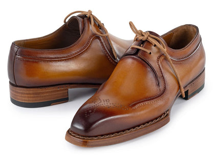 Paul Parkman Men's Hand - Welted Leather Derby Shoes In Camel Brown Shoes by Paul Parkman – Don't Panic Shoes