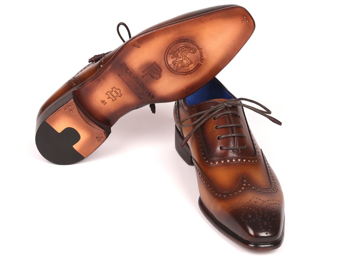 Paul Parkman Men's Handmade Wingtip Oxfords Brown (Id711w03) by Paul Parkman – Don't Panic Shoes