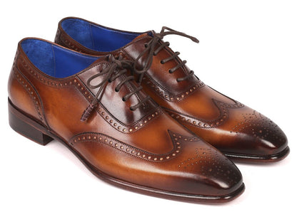 Paul Parkman Men's Handmade Wingtip Oxfords Brown (Id711w03) by Paul Parkman – Don't Panic Shoes