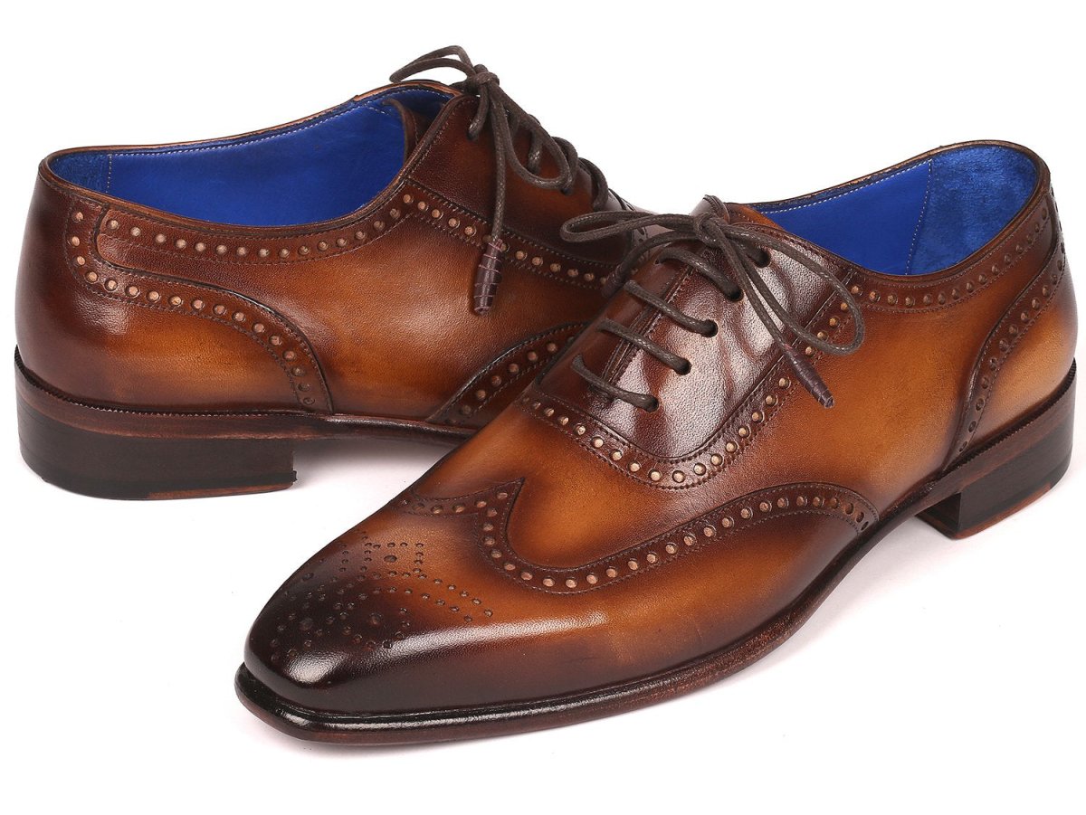 Paul Parkman Men's Handmade WIngtip Oxfords in Brown Shoes by Paul Parkman – Don't Panic Shoes