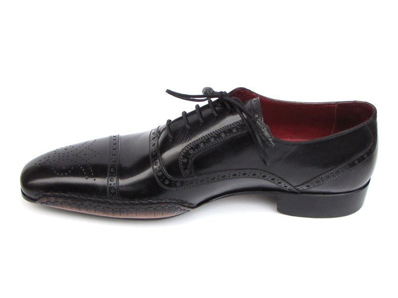 Paul Parkman Men's Handsewn Captoe Oxfords In Black Shoes by Paul Parkman – Don't Panic Shoes