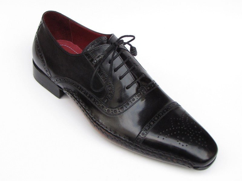 Paul Parkman Men's Handsewn Captoe Oxfords In Black Shoes by Paul Parkman – Don't Panic Shoes