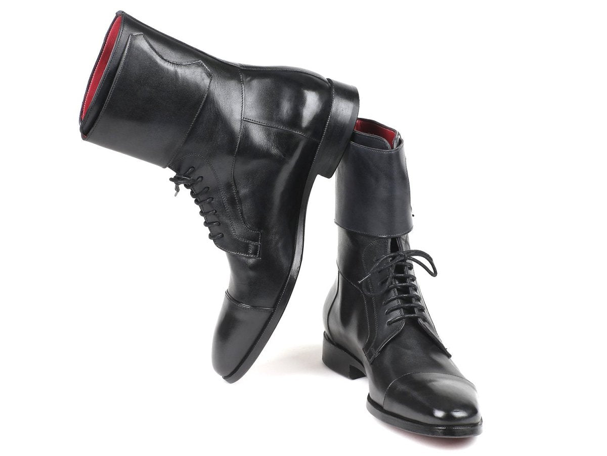 Paul Parkman Men's High Boots Black Calfskin (IdF555 - Blk) by Paul Parkman – Don't Panic Shoes