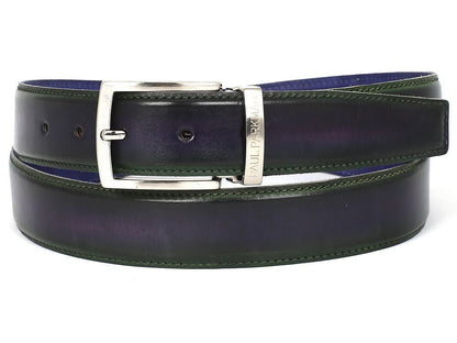 Paul Parkman Men's Leather Belt Dual Tone Green And Purple (IdB01 - Grn - Rp) by Paul Parkman – Don't Panic Shoes