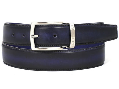 Paul Parkman Men's Leather Belt Dual Tone Navy And Blue (IdB01 - Nvy - Blu) by Paul Parkman – Don't Panic Shoes