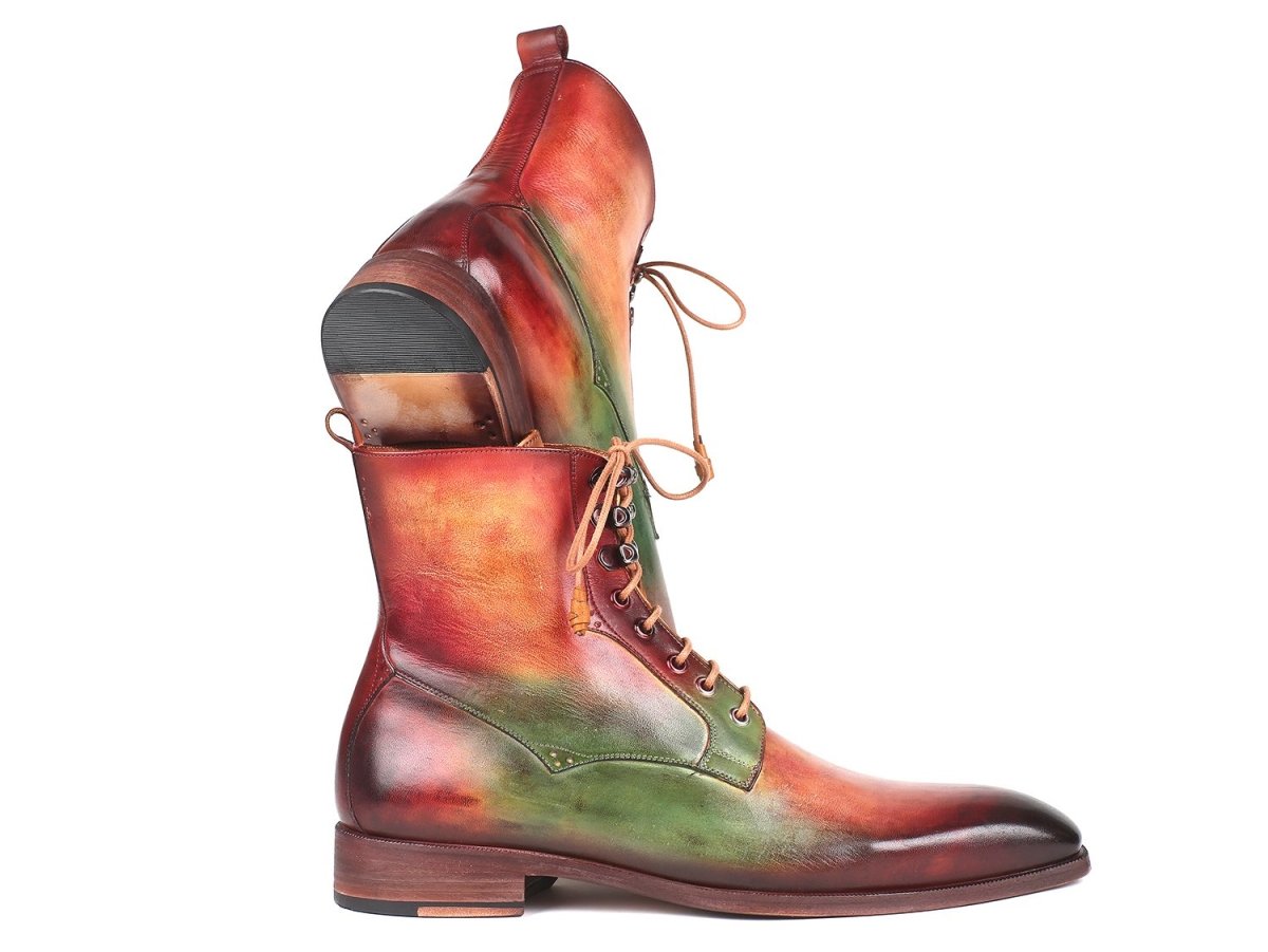 Paul Parkman Men's Leather Boots In Green, Camel And Bordeaux Shoes by Paul Parkman – Don't Panic Shoes