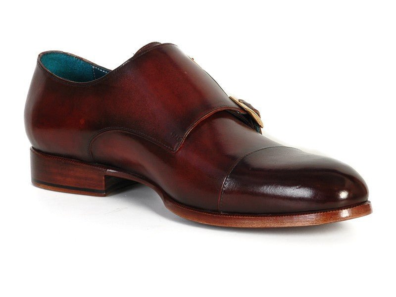 Paul Parkman Men's Leather Double Monkstraps In Dark Brown Shoes by Paul Parkman – Don't Panic Shoes