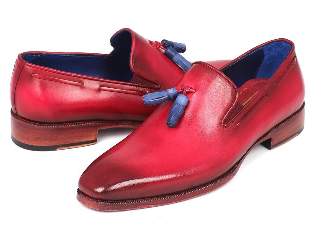 Paul Parkman Men's Leather Tassel Loafers In Burgundy Shoes by Paul Parkman – Don't Panic Shoes