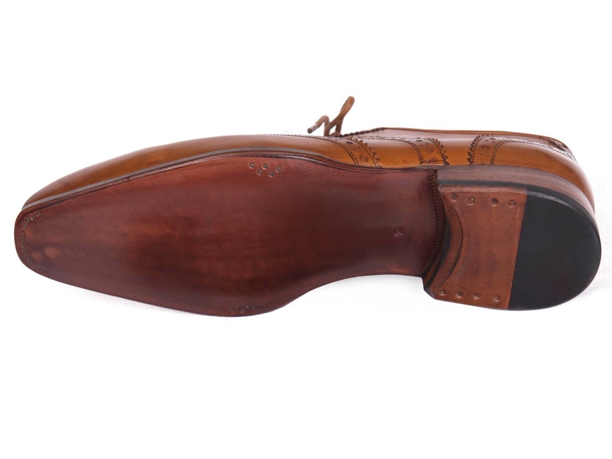 Paul Parkman Men's Leather WIngtip Oxfords in Cognac Shoes by Paul Parkman – Don't Panic Shoes