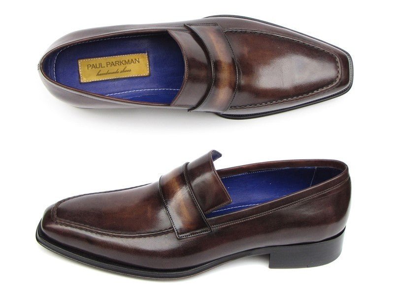 Paul Parkman Men's Loafer Bronze Hand Painted Shoes (Id012 - Brnz) by Paul Parkman – Don't Panic Shoes