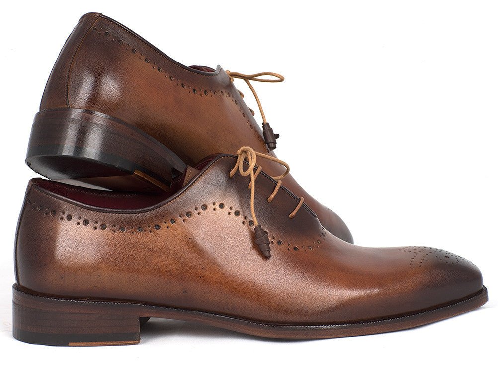 Paul Parkman Men's Medallion Toe Oxfords In Brown And Camel Shoes by Paul Parkman – Don't Panic Shoes