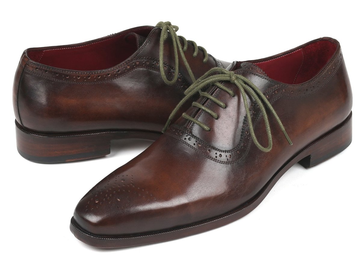 Paul Parkman Men's Medallion Toe Oxfords In Brown Shoes by Paul Parkman – Don't Panic Shoes