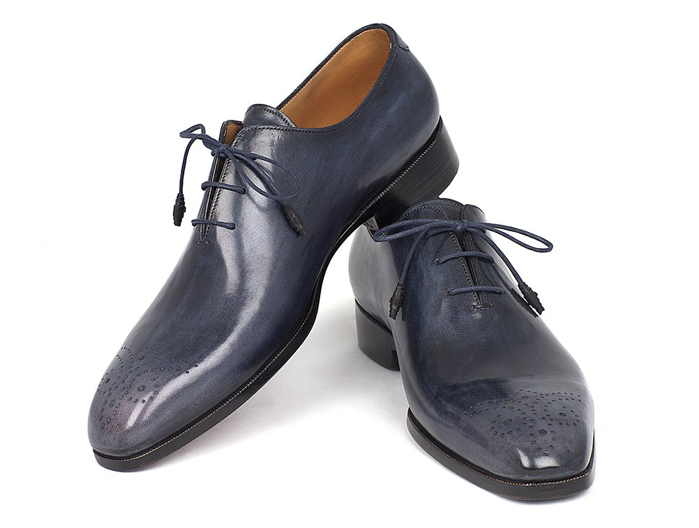 Paul Parkman Men's Navy Wholecut Oxfords (IdKr254nvy) by Paul Parkman – Don't Panic Shoes