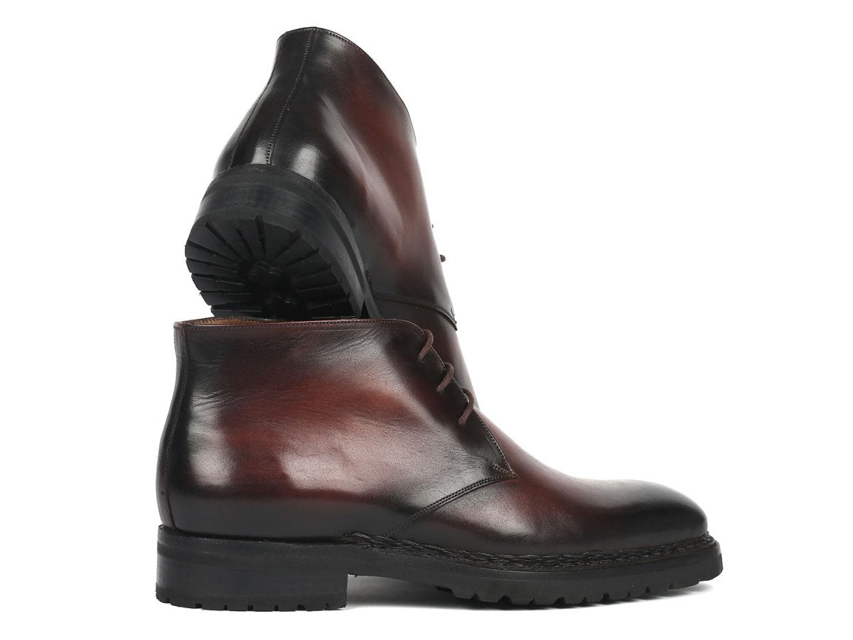 Paul Parkman Men's Norwegian Welted Chukka Boots Brown Burnished (Id8504 - Brw) by Paul Parkman – Don't Panic Shoes