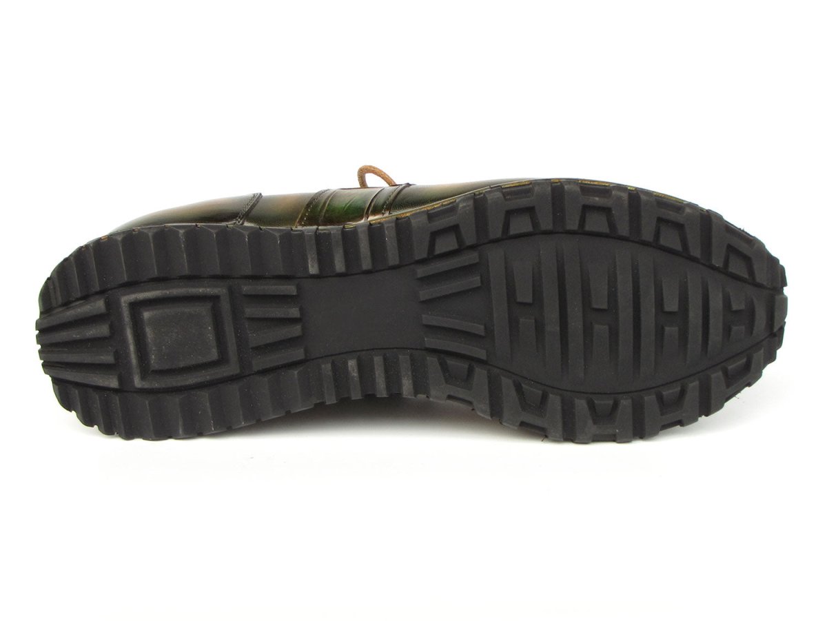 Paul Parkman Men's Olive Green Hand - Painted Sneakers Shoes by Paul Parkman – Don't Panic Shoes