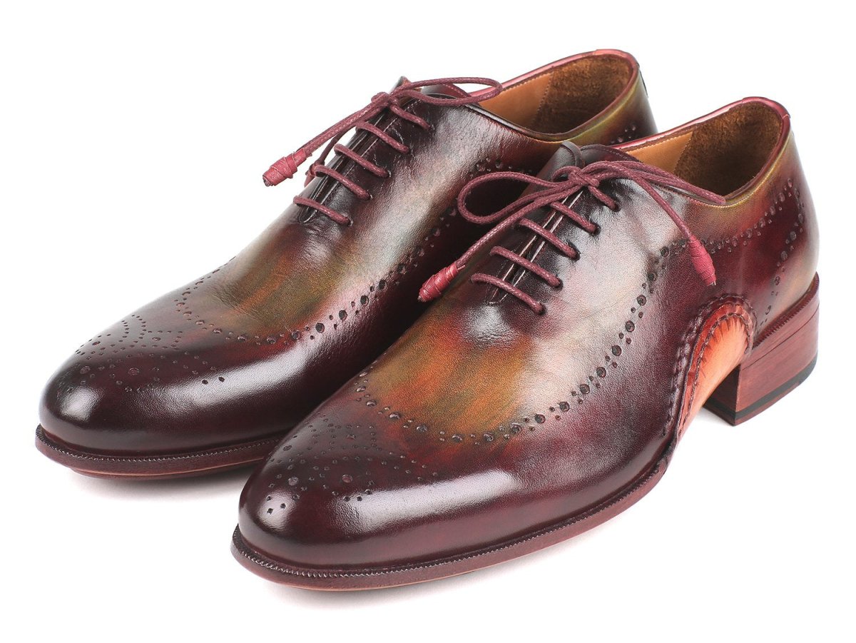 Paul Parkman Men's Opanka Construction Oxfords In Green And Bordeaux Shoes by Paul Parkman – Don't Panic Shoes