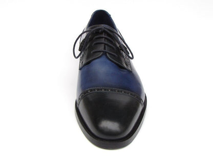Paul Parkman Men's Parliament Blue Derby Shoes Leather Upper And Leather Sole (Id046 - Blu) by Paul Parkman – Don't Panic Shoes