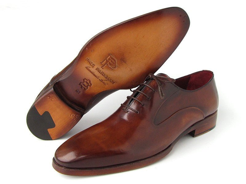 Paul Parkman Men's PlaIn Toe Calfskin Oxfords in Brown Shoes by Paul Parkman – Don't Panic Shoes
