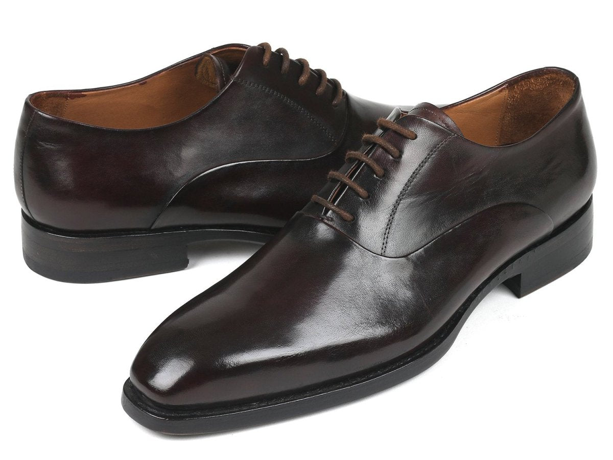 Paul Parkman Men's PlaIn Toe Oxfords in Brown Shoes by Paul Parkman – Don't Panic Shoes